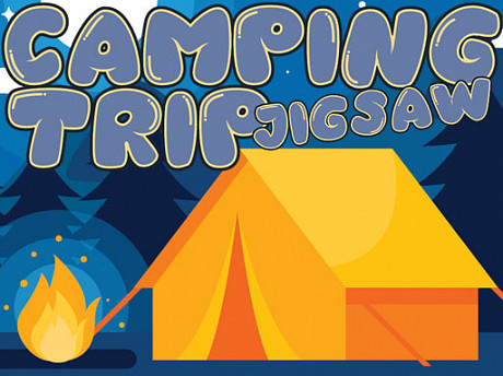 Campingausflug-Puzzle