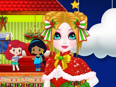 Weihnachtspuppen-Prinzessinnenhaus