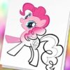 cute pony coloring book