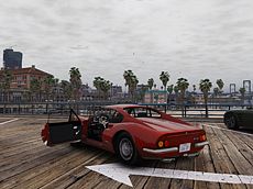 Zerstörbarer Automotor in großen Megapolis