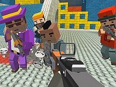 GunGame Schießkrieg: blockiger Gangster