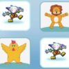 happy animals memory game