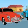 old timer cars coloring