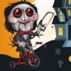 scary faces jigsaw