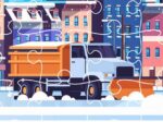 Schneepflug-LKW-Puzzle